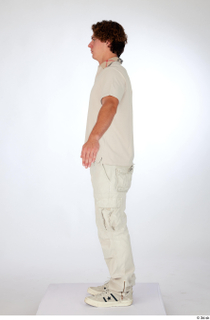 Lyle a-pose beige cargo pants beige polo t shirt beige…